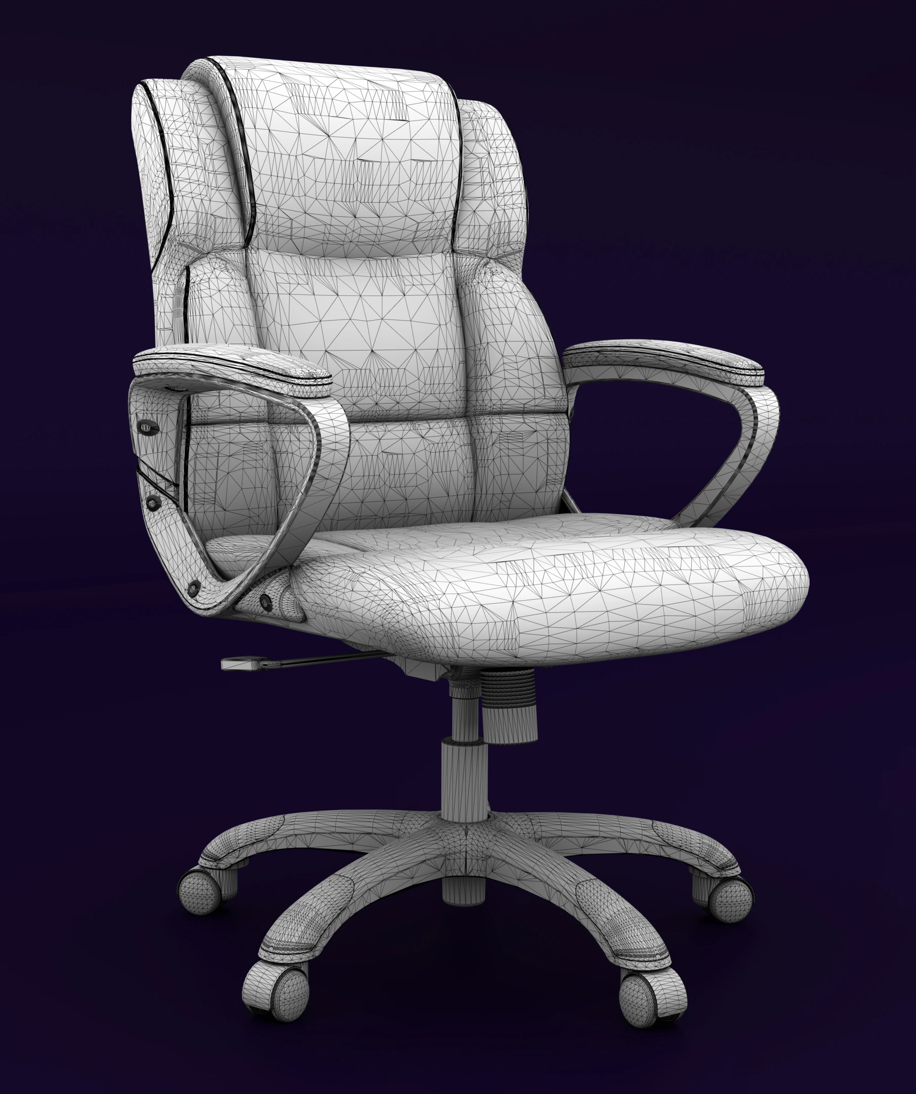 Low Poly Chair Model